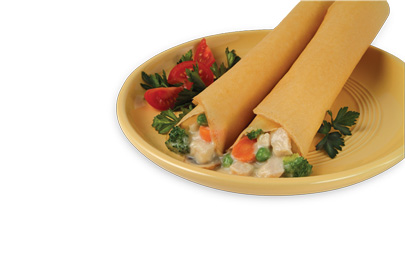Chicken Vegetable Crepes