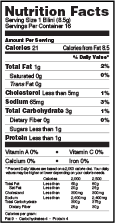 Cocktail Blinis - Nutrition Facts