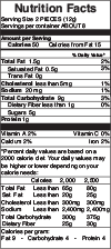 Monte Carlo Butter Wafer Cookies - Nutrition Facts