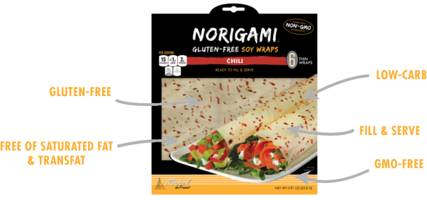 Norigami Soy Wraps Chili Norigami Soy Wraps Chili